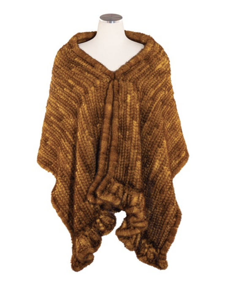  Sheared Knitted Mink Stole