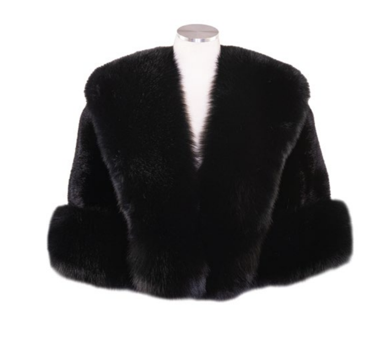 18” Mink Capelette Fox Trim