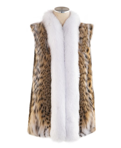 Lynx Vest White Fox Trim