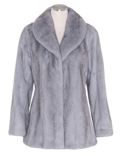 28” Female Mink Jacket Shawl Collar