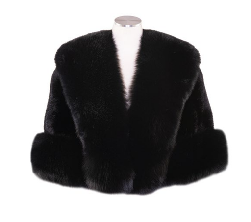 [89] 18” Mink Capelette Fox Trim